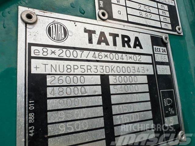 Tatra woodtransporter 6x6, crane + R.CH trailer vin343 Kranen voor alle terreinen