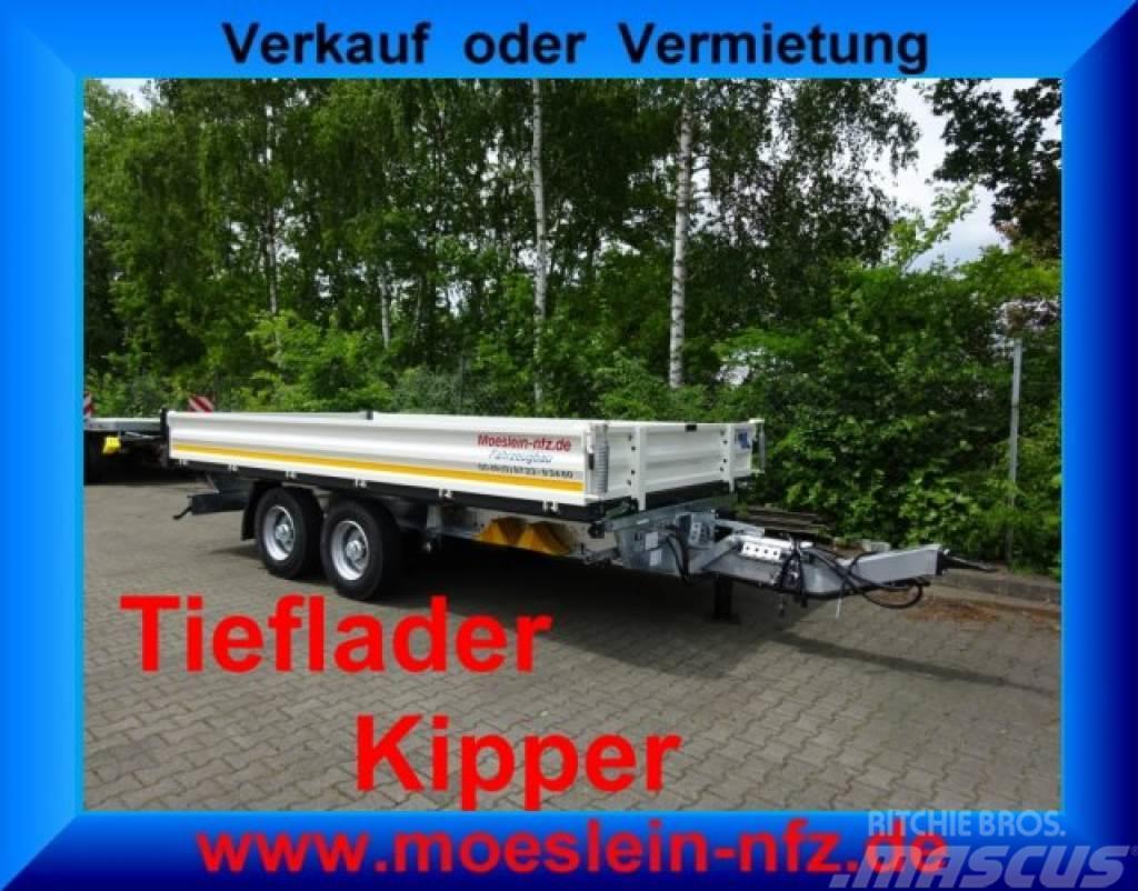 Möslein TTD 13 Weiß 13 t Tandem 3- Seitenkipper Tieflader Kipper