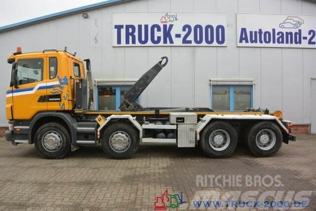 Scania G 480 8x4 Knick-Schub Haken 24 Tonnen Retarder Vrachtwagen met containersysteem