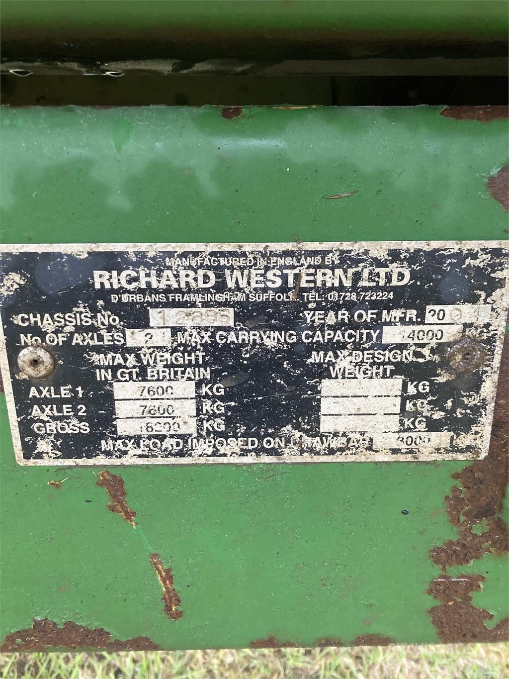 Richard Western ENSILAGEVAGN Overige laad- en graafmachines