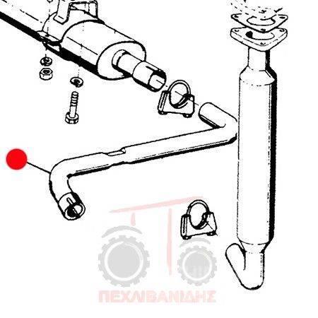 Agco spare part - exhaust system - muffler Anders