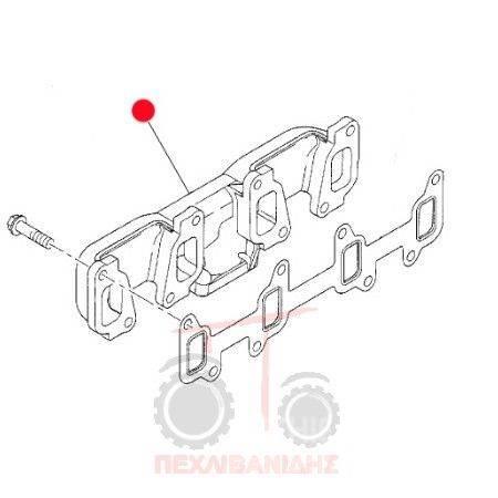 Agco spare part - exhaust system - other exhaust system Anders