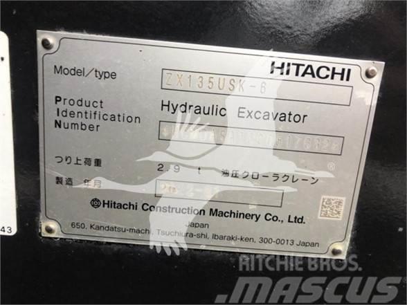 Hitachi ZX135USK-6 Rupsgraafmachines