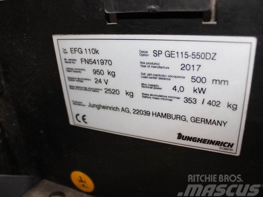 Jungheinrich EFG 110k SP GE115-550DZ Elektrische heftrucks