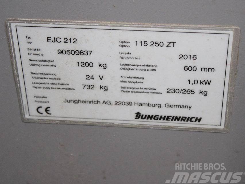 Jungheinrich EJC 212 115-57 250ZT Meeloop stapelaar