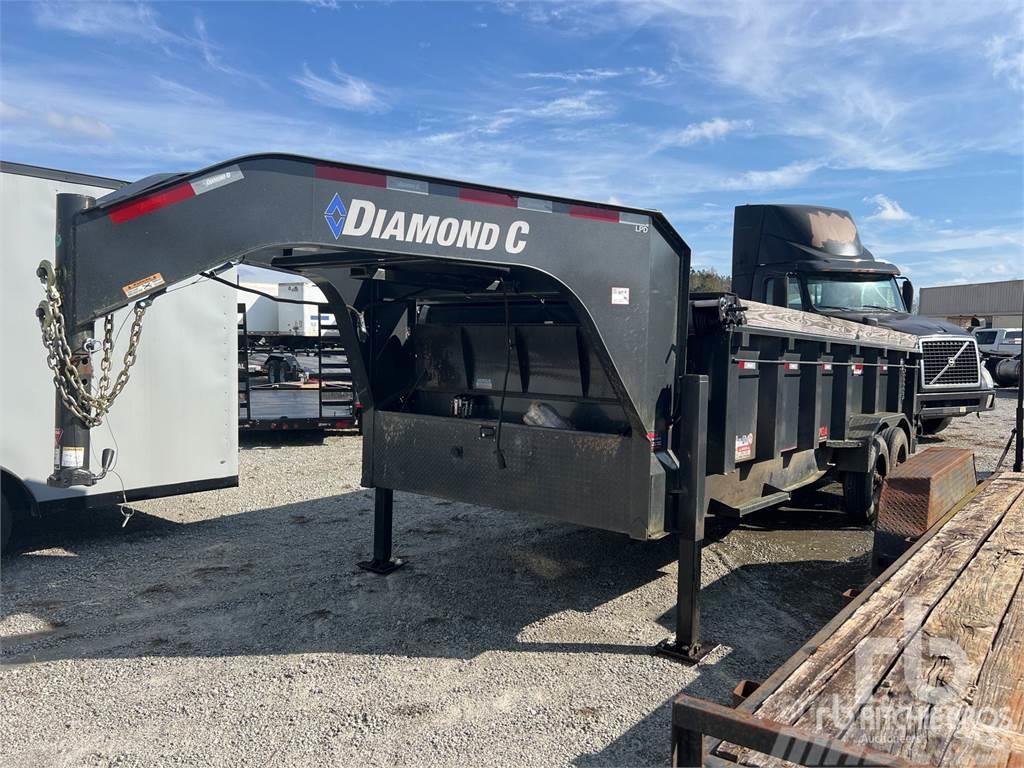 Diamond C 18 ft T/A Gooseneck Dump Oprijwagen