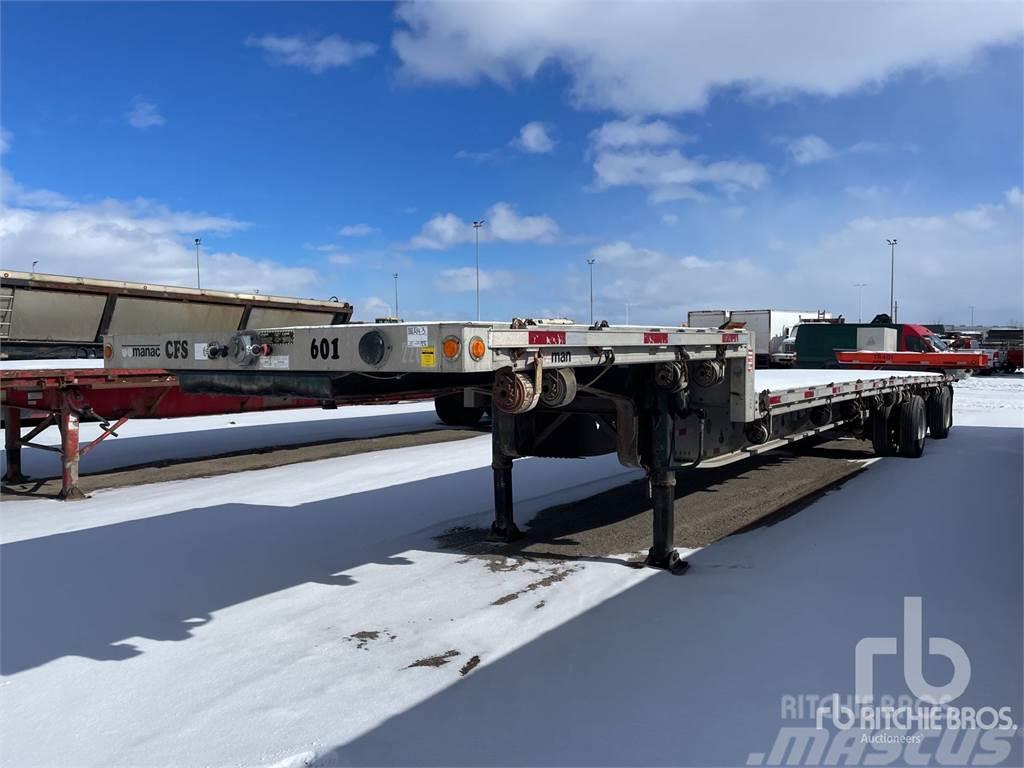 Manac 48 ft T/A Spread Axle Single Dr ... Diepladers