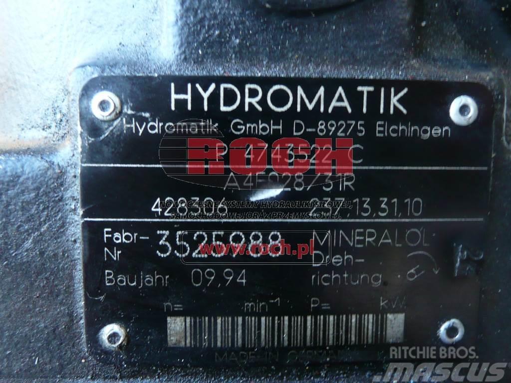 Hydromatik A4FO28/31R 428306 237.13.31.10 Hydraulics