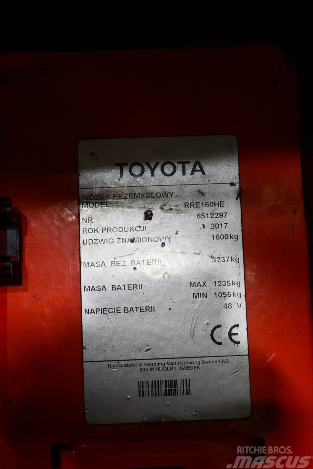 Toyota RRE160HE Reachtruck voor hoog niveau