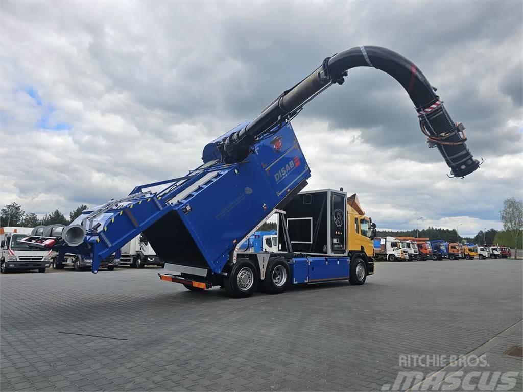 Scania DISAB ENVAC Saugbagger vacuum cleaner excavator su Vuilniswagens