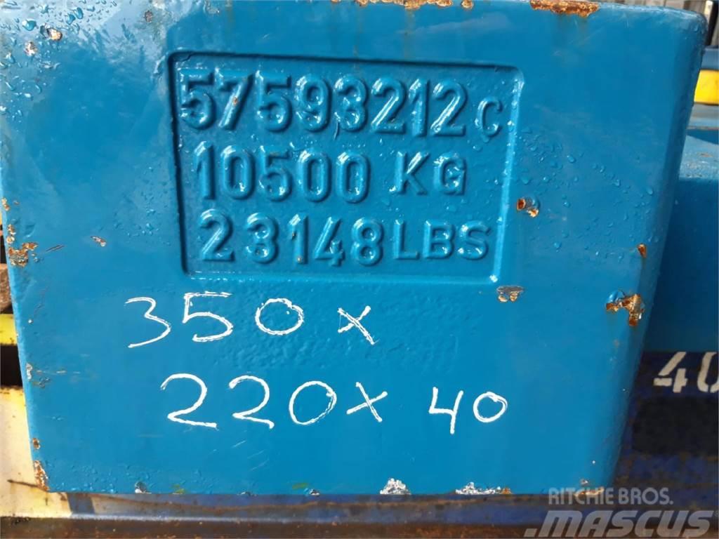 Terex explorer 5800 counterweight 10,5 ton Kranen onderdelen en gereedschap