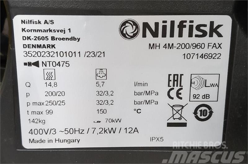 Nilfisk 200/960 FAX Waterdrukreinigers