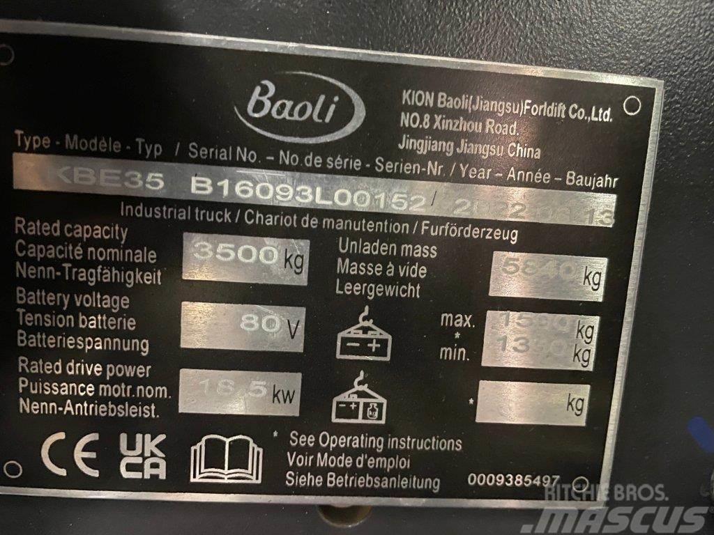 Baoli KBE35 Elektrische heftrucks