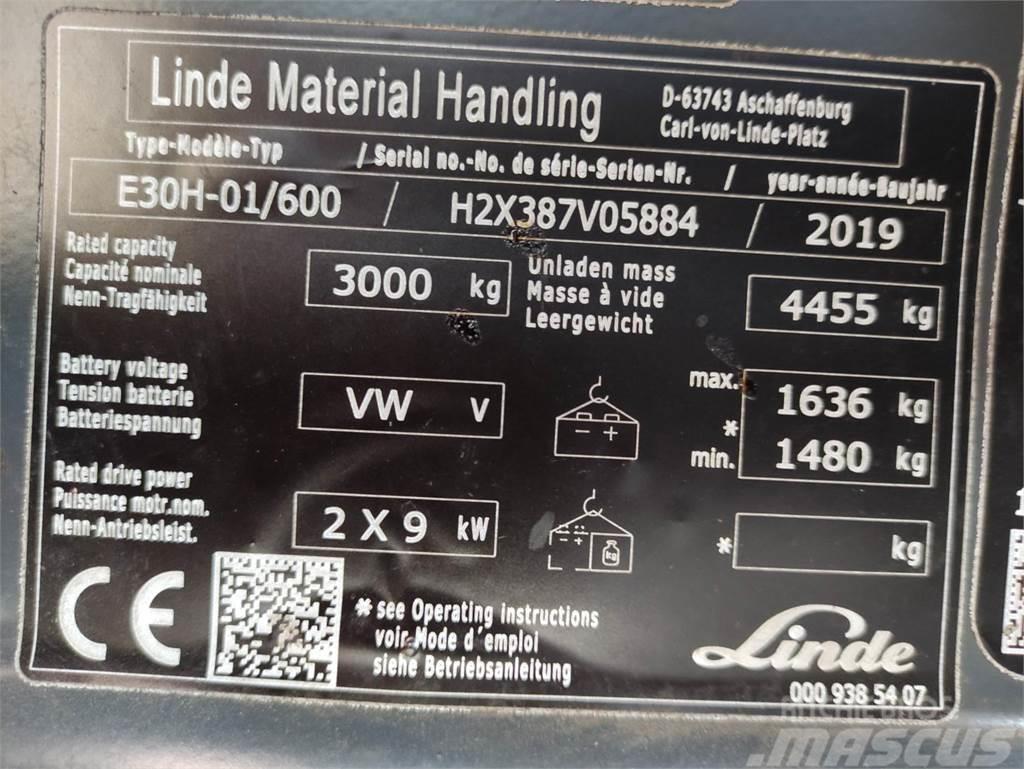 Linde E30H-01/600-387 Elektrische heftrucks