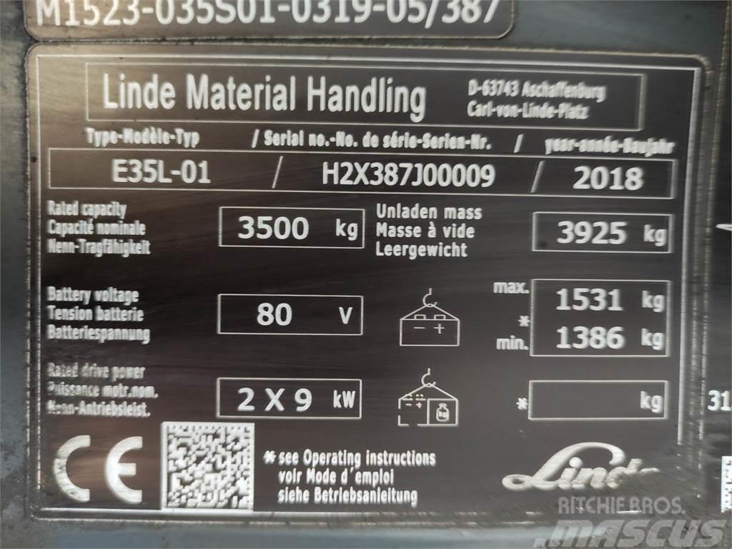 Linde E35L-01-387 Elektrische heftrucks