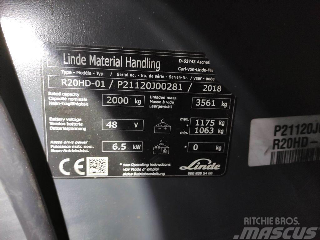 Linde R20HD-01-1120 Reachtruck voor hoog niveau